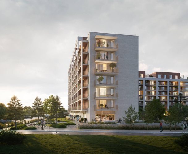Mixed-use building bringing housing to office-retail area - фото 2