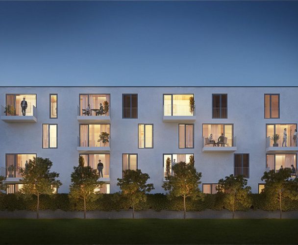 Residential project with villa house and recessed building Vrakune - фото 3