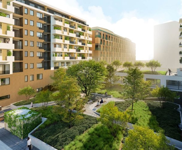 Mixed-use residential development with larger green areas by Domino - фото 1