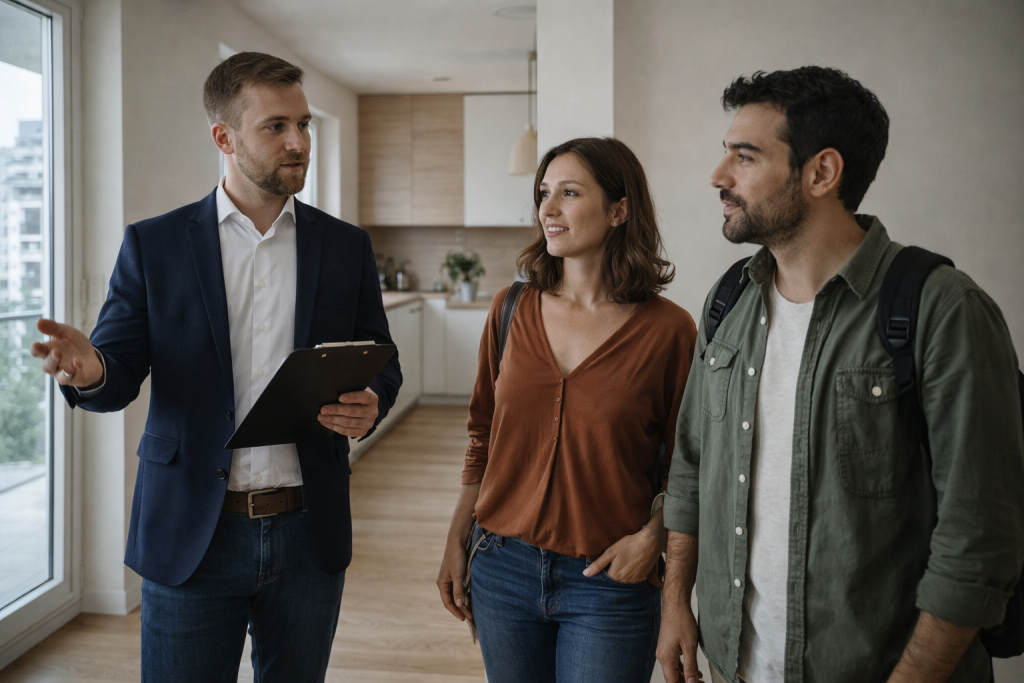 Просмотр квартиры в Словакии с консультантом по недвижимости