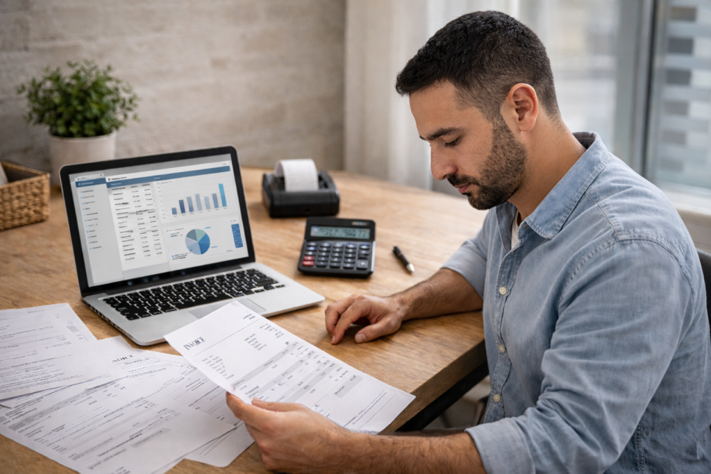 ניהול חשבונות ותשלומים בעסק קטן בסלובקיה