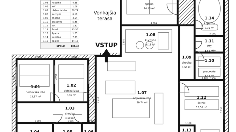 Bungalow 5-room 134 m² with on-site parking, Senec, Zálesie - фото 20